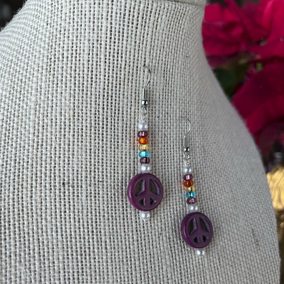 💜Handmade Earrings 💜 - Picture 8 of 10